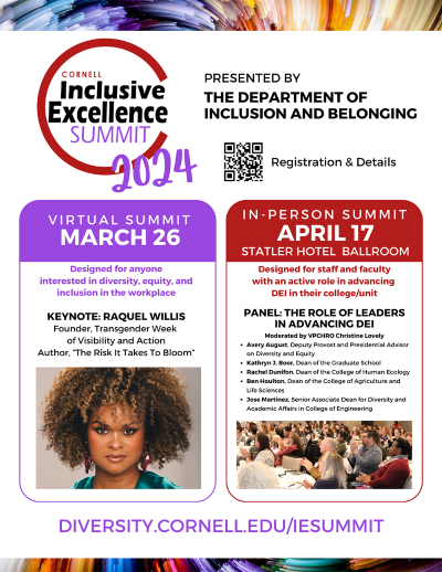 Cornell Inclusive Excellence Summit official flyer